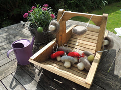 Toadstool hanging decorations